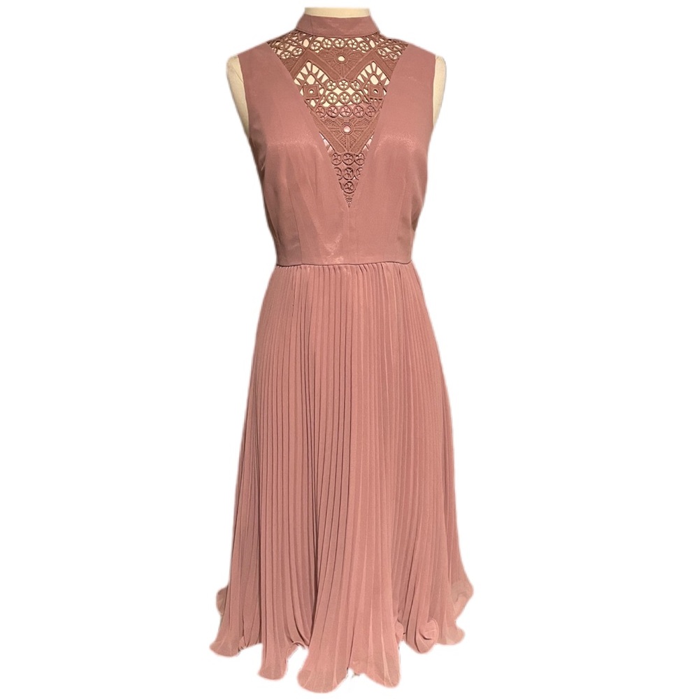 ASOS Sleeveless Pleated Dress, NWT Size 4